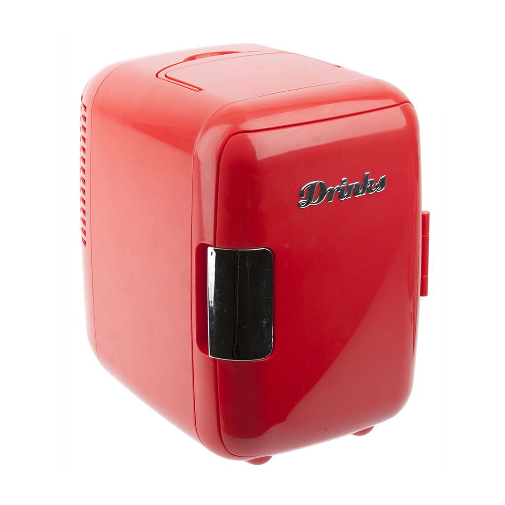 Мини-холодильник Drinks red, 21х26 см, 28 см, Пластик, Металл, Испания, Balvi