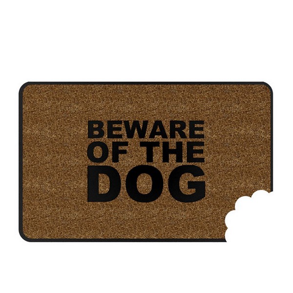 Напольный коврик Beware Of The Dog, 74х44 см, Текстиль, Balvi, Испания