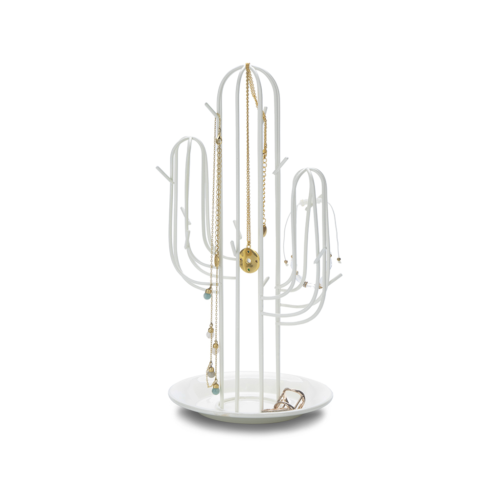 Подставка для украшений Cactus white, 16х14 см, 27 см, Металл, Balvi, Испания