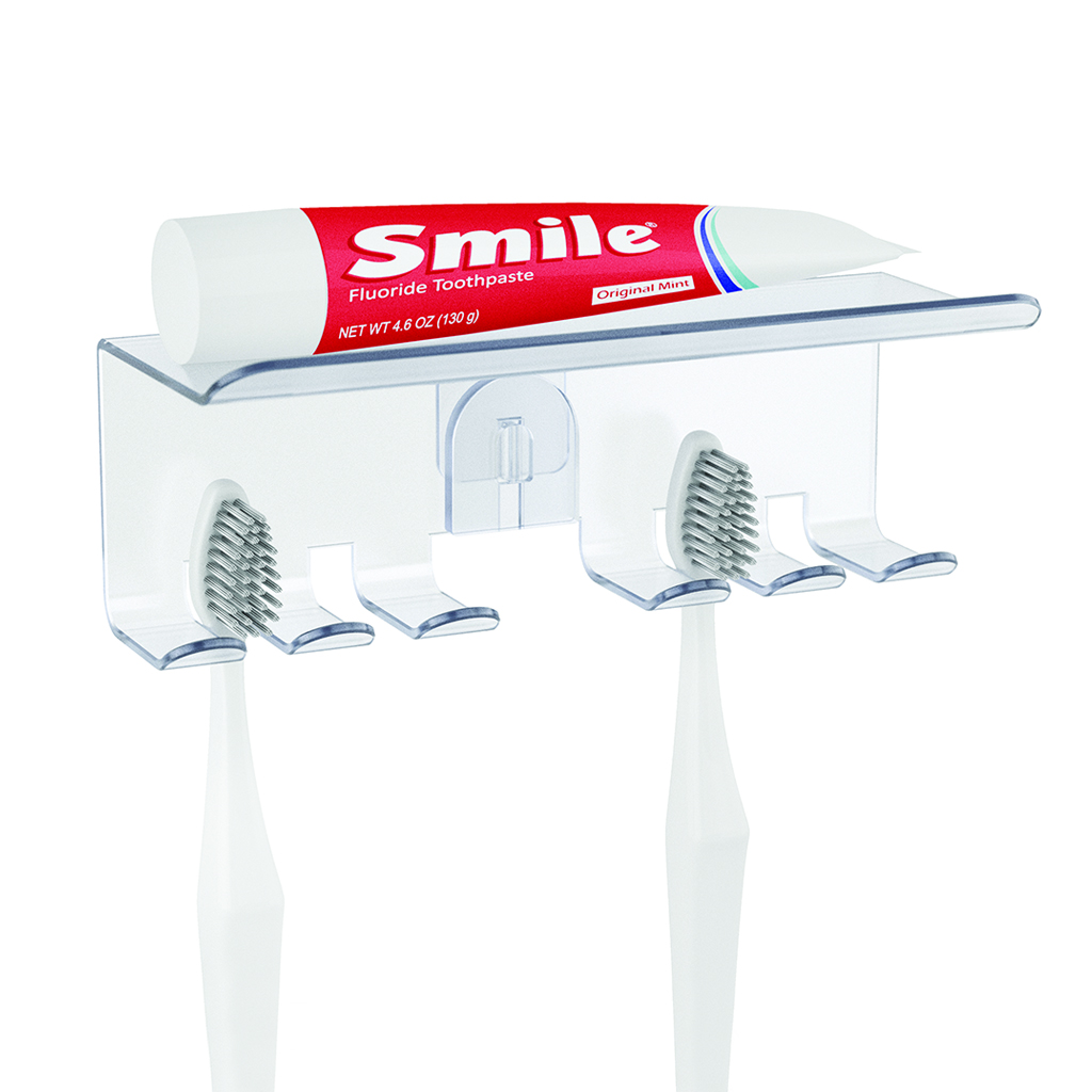 Полка для зубной пасты и щеток Basics, 16x6 см, Пластик, Balvi, Испания