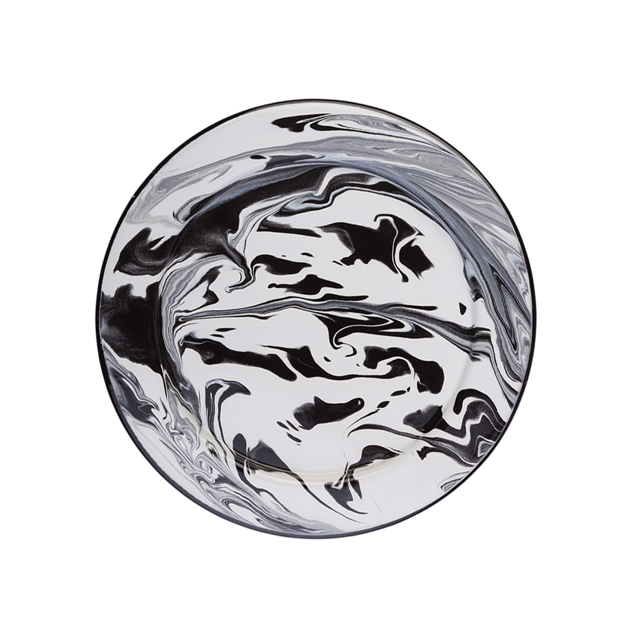 Обеденная тарелка Enamel black, 26 см, Нерж. сталь, Barine, Турция