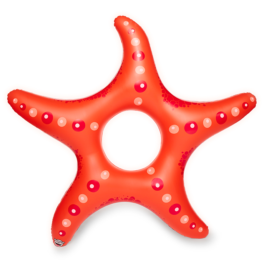 Надувной круг Starfish, 163x168 см, 26 см, Винил, BigMouth, США