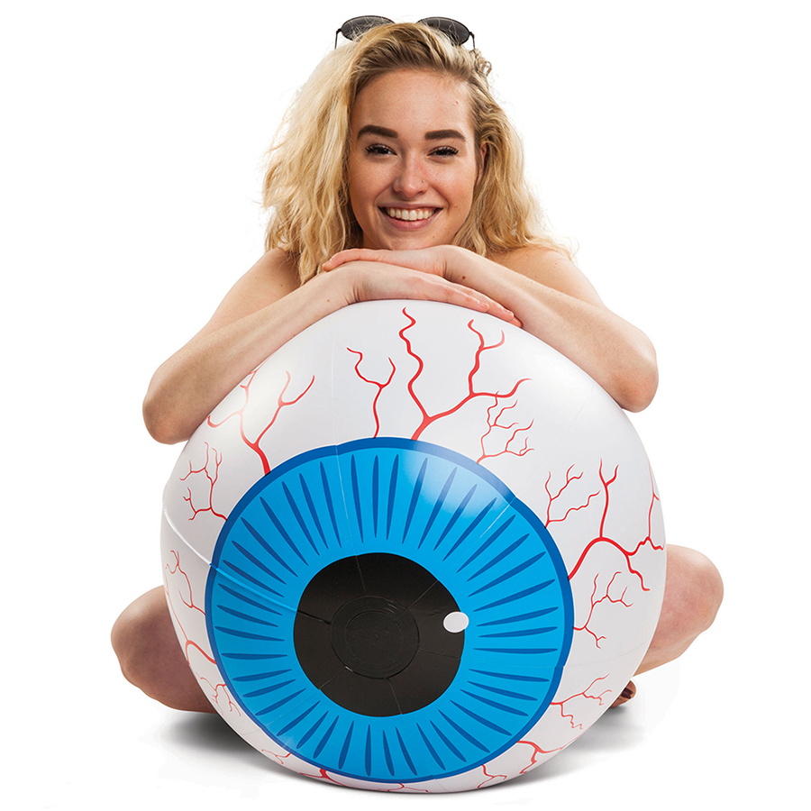 Надувной мяч Scary eyee, 51 см, Пластик, Винил, BigMouth, США