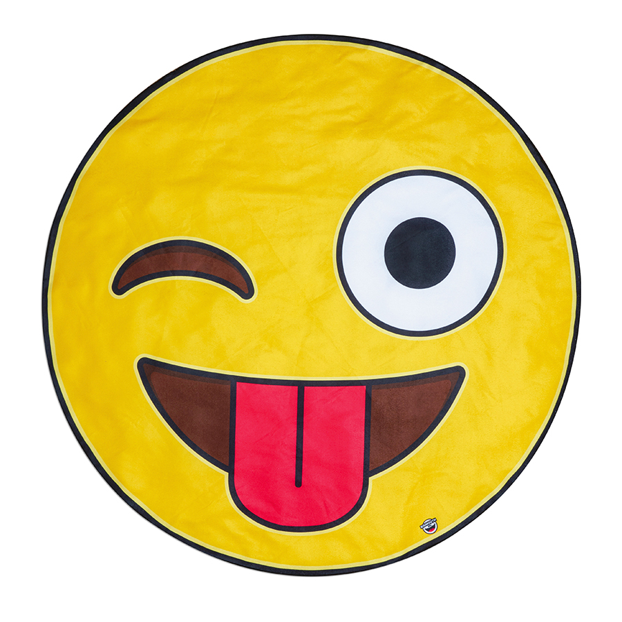 Покрывало пляжное Emoji, 130 см, Полиэстер, BigMouth, Великобритания