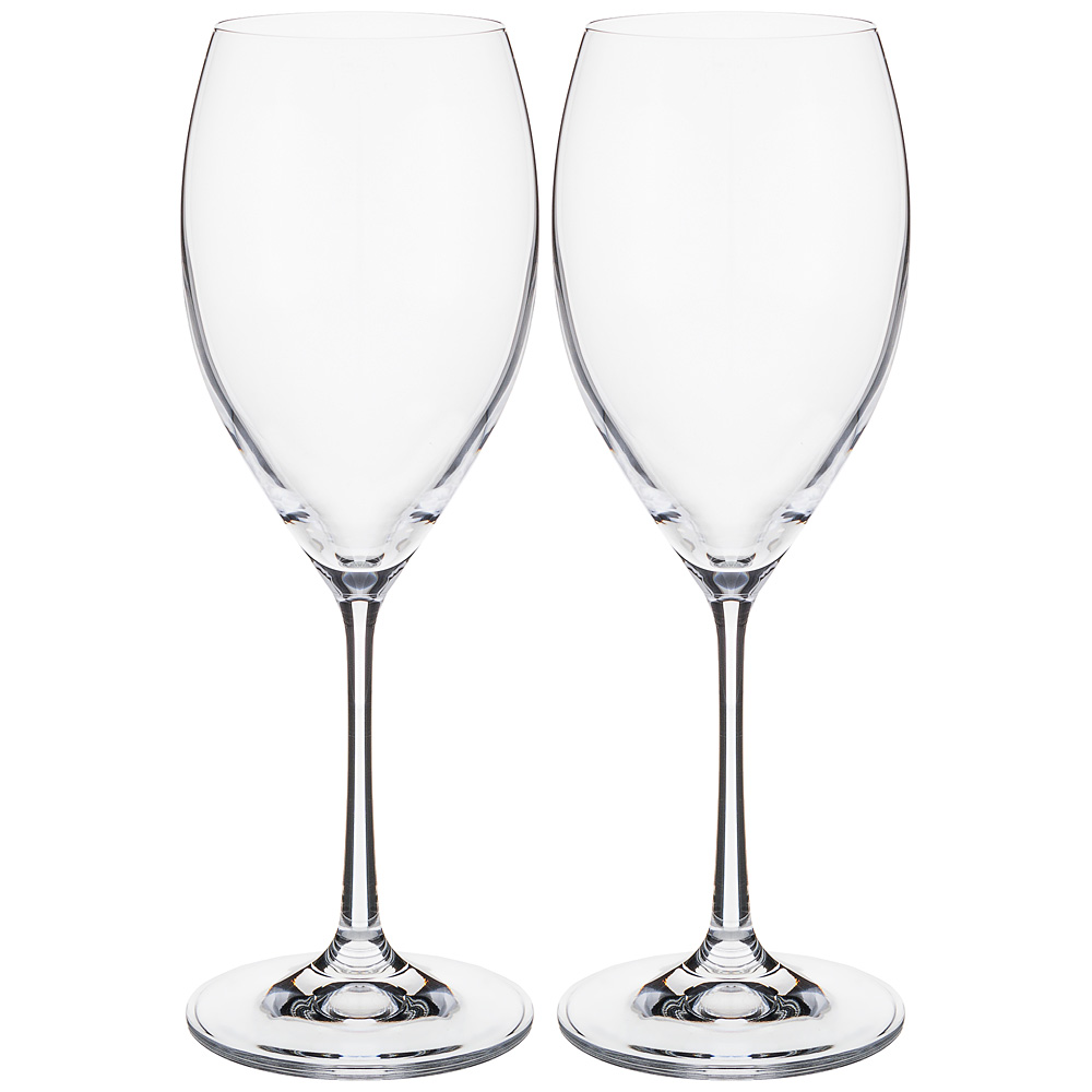 Набор бокалов для белого вина Sophia, 2 шт., 390 мл, 23 см, Хрустальное стекло, Bohemia Crystal, Италия, Чехия