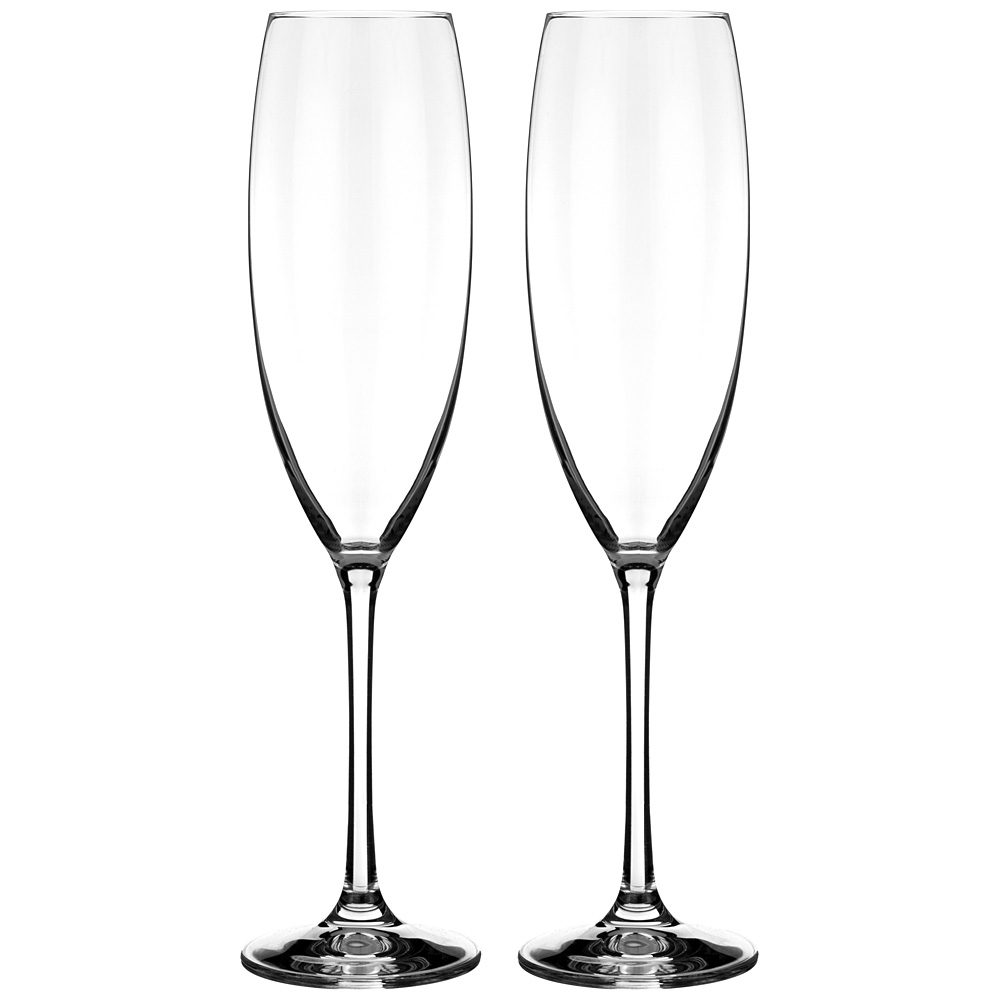 Набор бокалов для шампанского Grandioso 230, 2 шт., 230 мл, 27 см, Стекло, Bohemia Crystal, Чехия