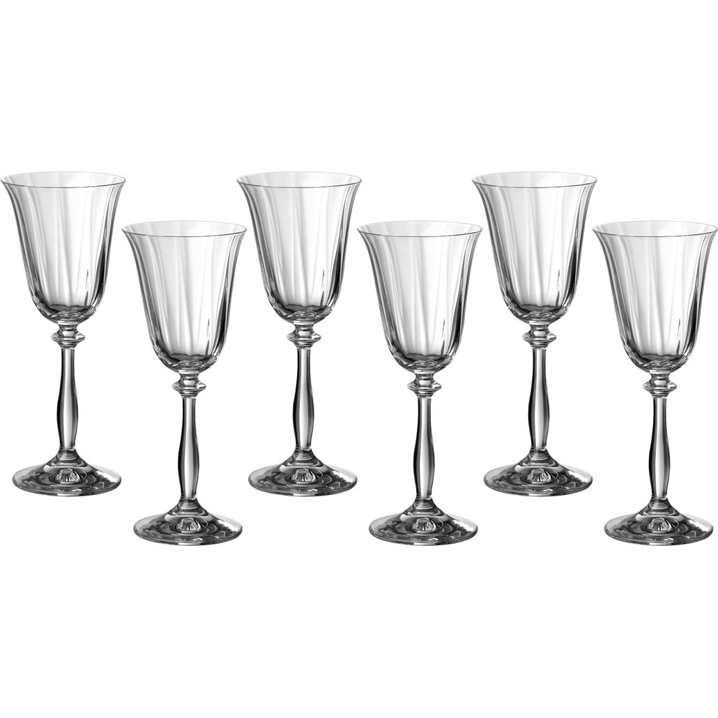 Набор бокалов для шампанского Angela Optic S, 185 мл, 20 см, Стекло, Bohemia, Чехия, Angela