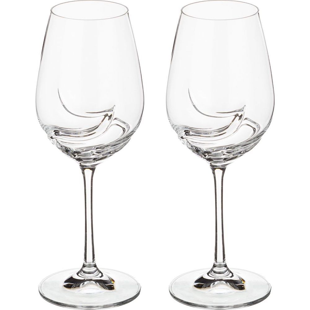 Набор бокалов для вина Turbulence, 2 шт., 350 мл, 22,5 см, Хрустальное стекло, Bohemia, Чехия