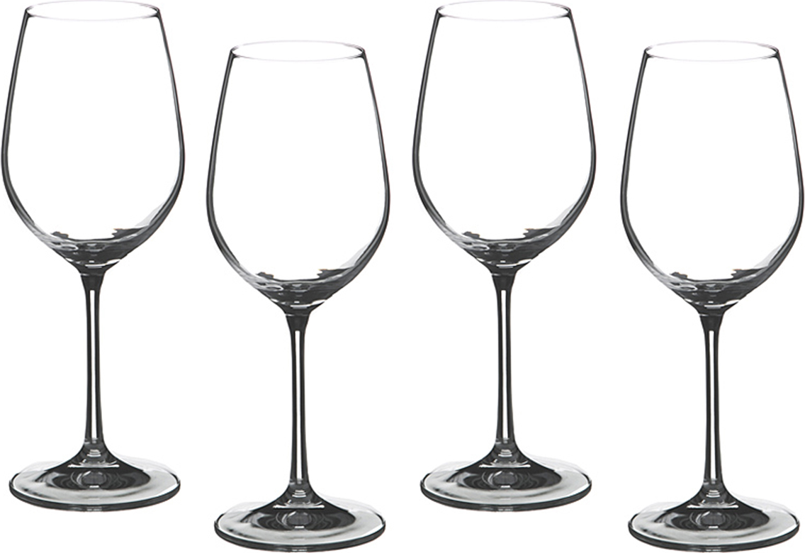 Набор бокалов для вина Bar 550 мл, 4 шт., 550 мл, 24 см, Стекло, Bohemia, Чехия