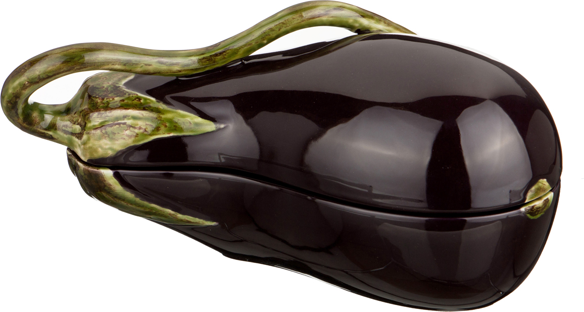 Блюдо с крышкой Eggplant, 29 см, Керамика, Bordallo Pinheiro, Португалия, Fruits & vegetables