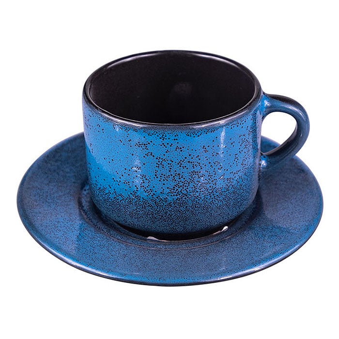Пара чайная Milky Way Blue, 80 мл, Фарфор, Борисовская Керамика, Россия, Milky Way