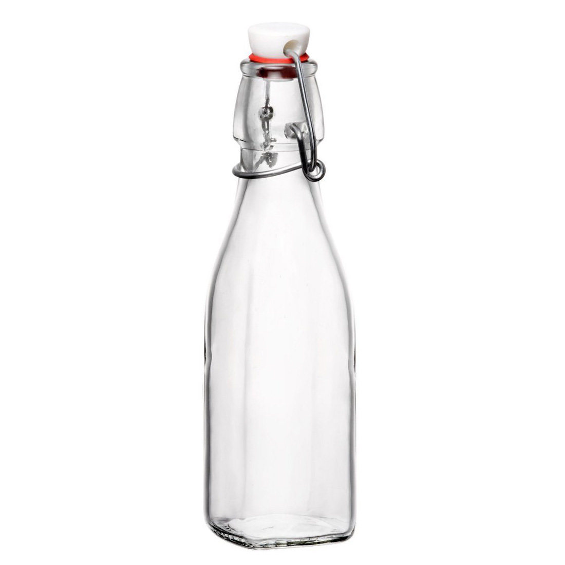 Бутылка Swing, 250 мл, 19 см, 6х6 см, Стекло, Bormioli Rocco, Италия