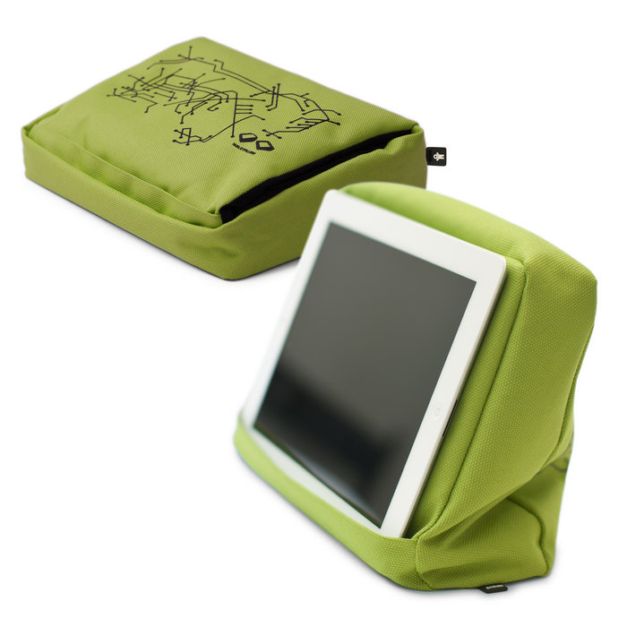 Подушка-подставка для планшета Hitech 2 green, 27х22 см, 10 см, Полиэстер, Bosign, Швеция