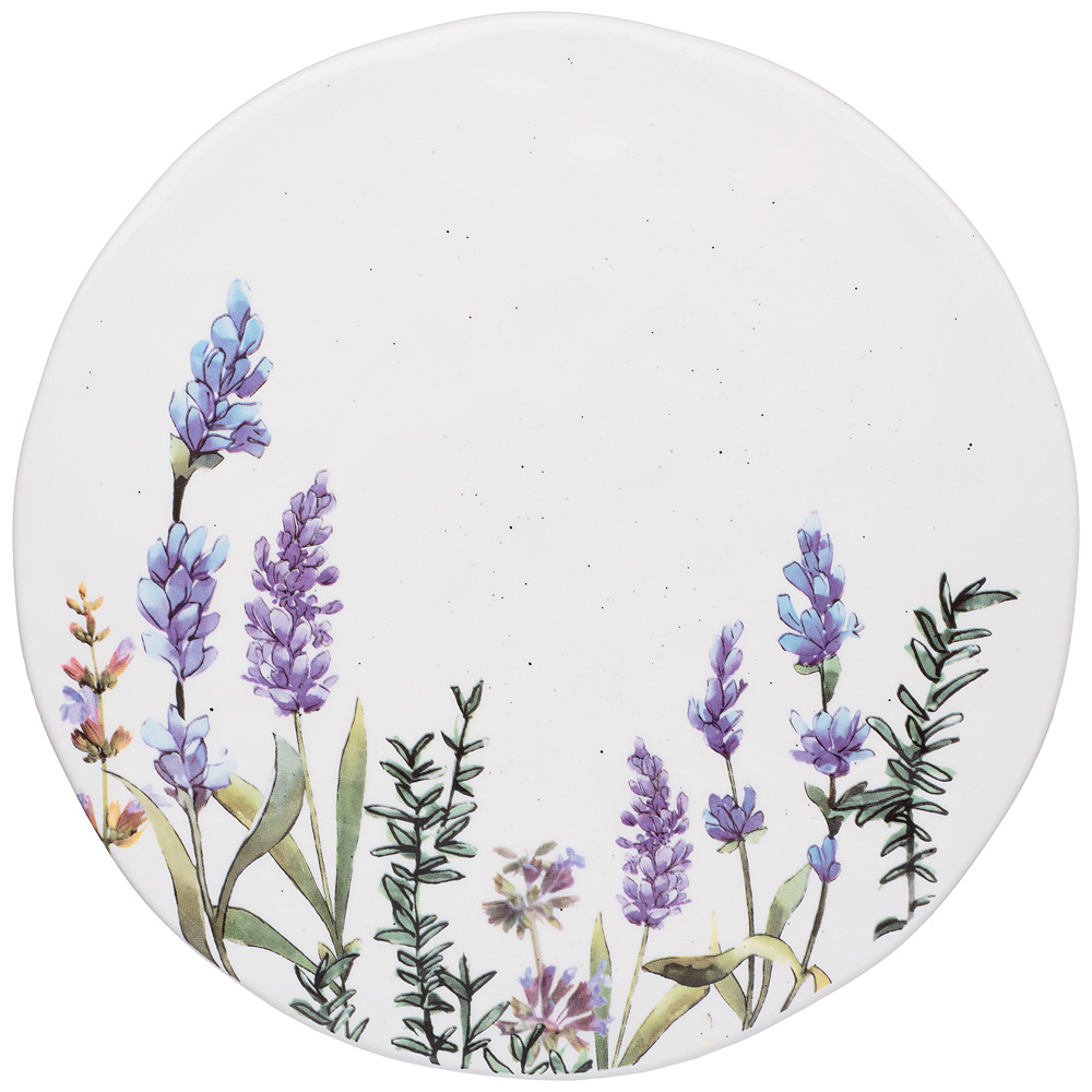Доска сервировочная круглая Lavender porcelain, 20 см, Фарфор, Bronco, Китай, Lavender porcelain