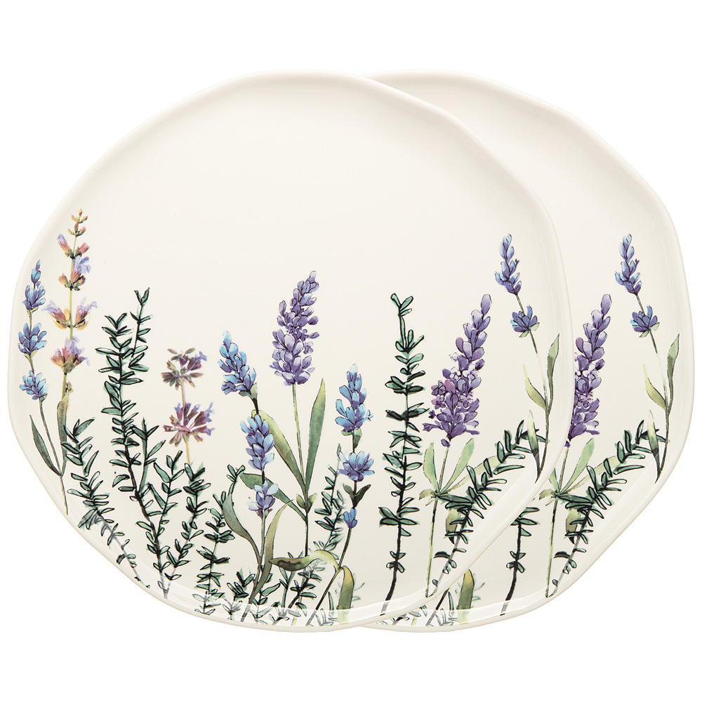 Набор обеденных тарелок Lavender porcelain 26, 2 шт., 26 см, Фарфор, Bronco, Китай, Lavender porcelain