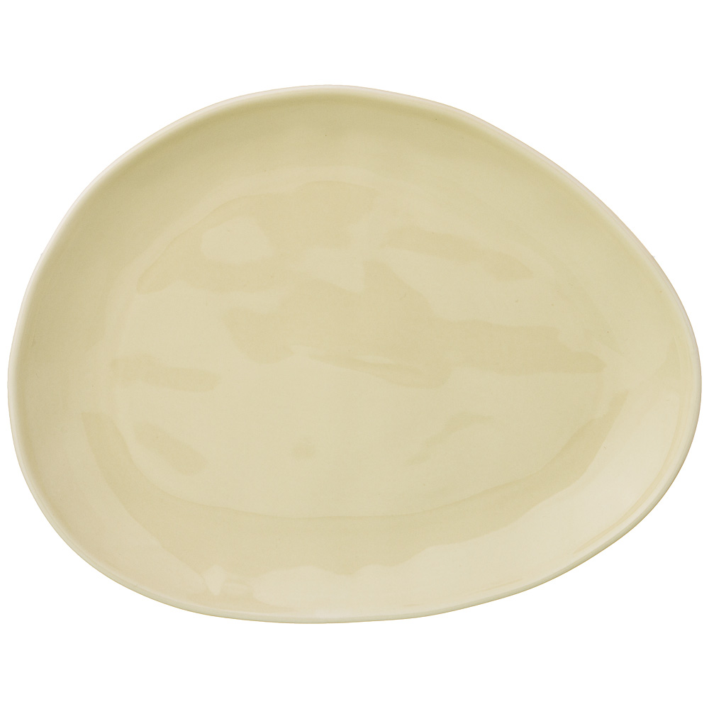 Обеденная тарелка Meadow cream, 29x23 см, Фарфор, Bronco, Китай