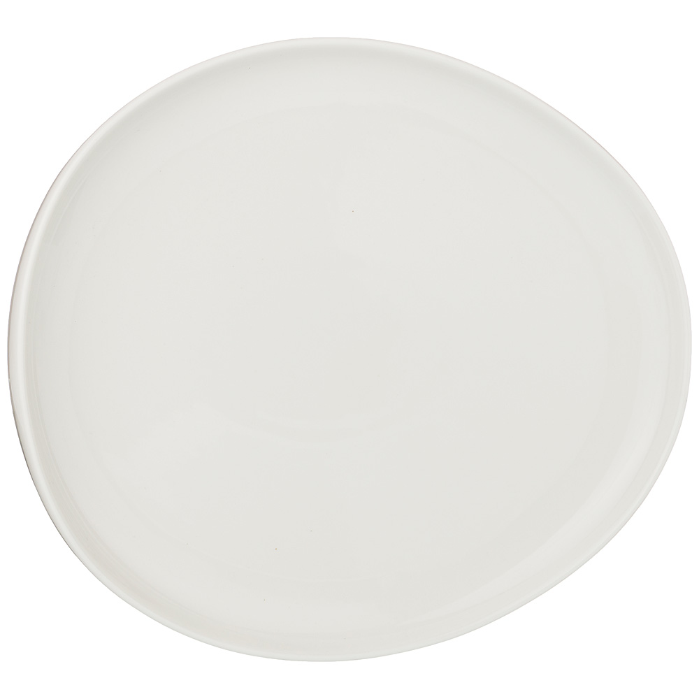 Обеденная тарелка Fusion white, 27x25 см, Фарфор, Bronco, Китай, fusion arti