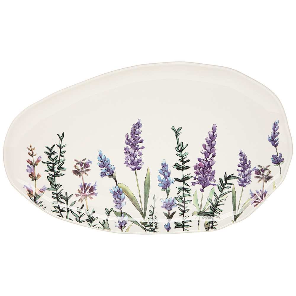 Сервировочное блюдо овальное Lavender porcelain, 36х22 см, Фарфор, Bronco, Китай, Lavender porcelain