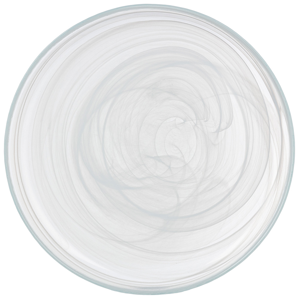 Тарелка десертная Alabaster white, 21 см, Стекло, Bronco, Турция