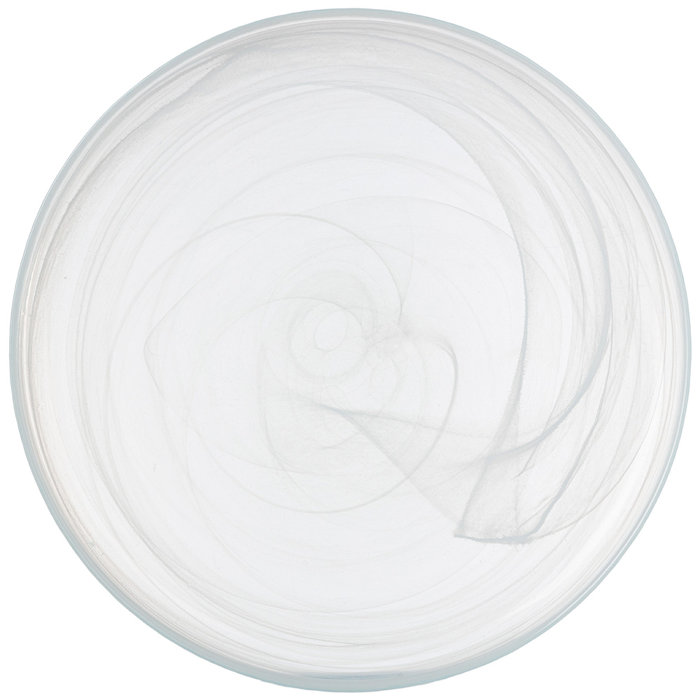 Тарелка обеденная Alabaster white, 28 см, Стекло, Bronco, Турция