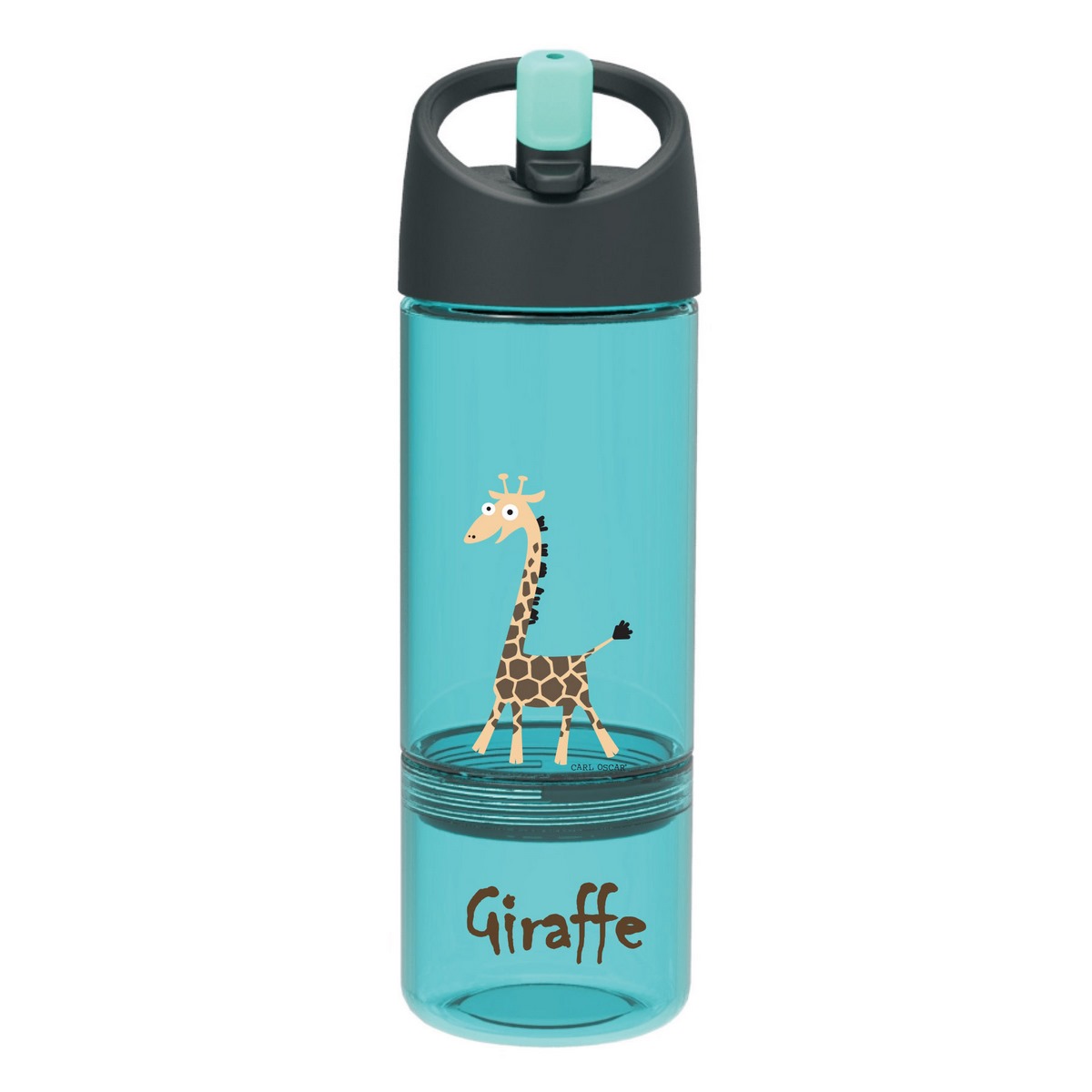 Детская бутылка 2 в 1 Carl Oscar Giraffe, 6,5 см, 21 см, Пластик, Carl Oscar
