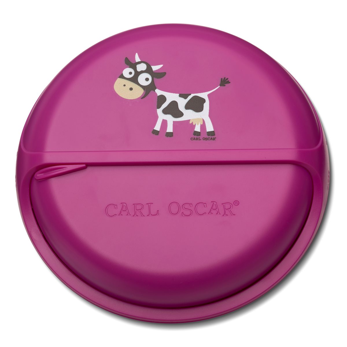 Ланч-бокс для перекусов Cow Purple 4,5, 15  см, 4,5 см, Пластик, Carl Oscar, Швеция