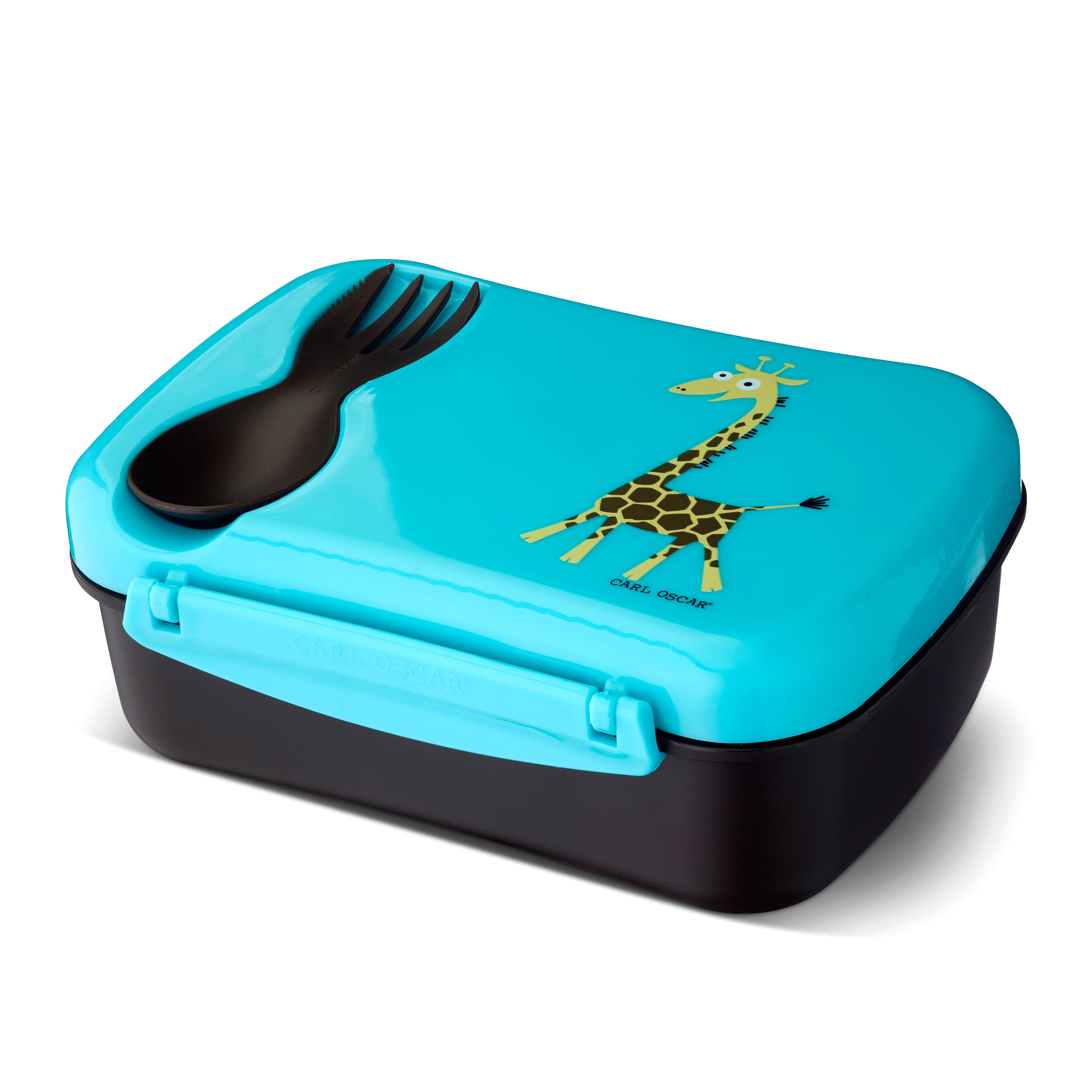 Ланч-бокс с охлаждающим элементом N-ice Box™ Giraffe, 12,5x17 см, 6,5 см, Силикон, Пластик, Carl Oscar