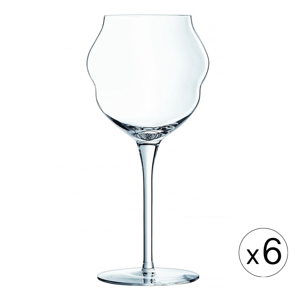 Набор бокалов для вина Macaron 400, 6 шт., 400 мл, 9 см, 20 см, Хрустальное стекло, Chef&Sommelier, Франция, Macaron