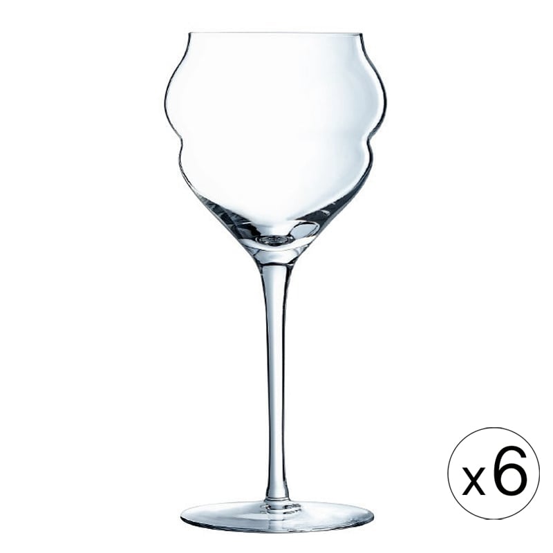 Набор бокалов для белого вина Macaron 300, 6 шт., 300 мл, 8 см, 19,5 см, Хрустальное стекло, Chef&Sommelier, Франция, Macaron