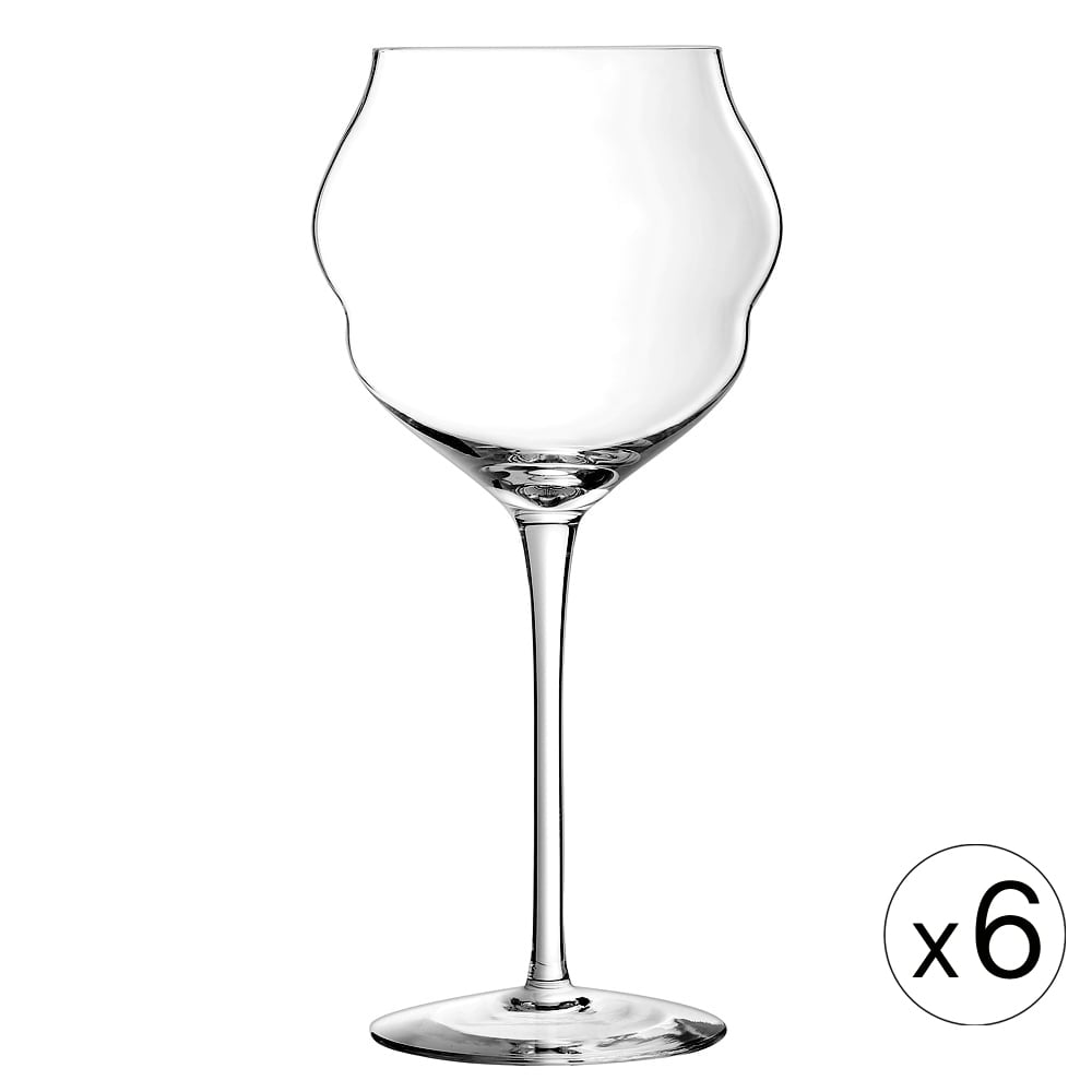 Набор бокалов для вина Macaron 500, 6 шт., 500 мл, 10,5 см, 23,5 см, Хрустальное стекло, Chef&Sommelier, Франция, Macaron