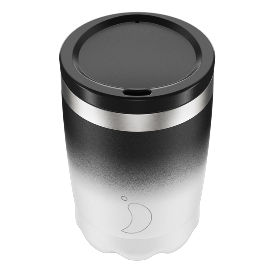 Термокружка Coffee Cup Gradient Mono 340, 340 мл, 8,8 см, 13,3 см, Нерж. сталь, Пластик, Chilly's Bottles, Великобритания, Coffee Cup