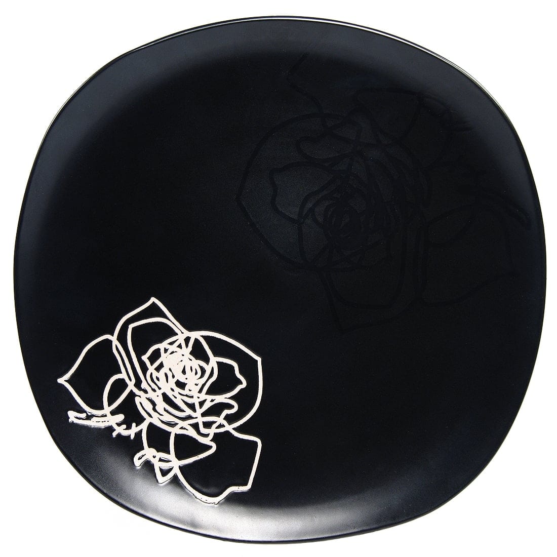 Тарелка Black rose, 25 см, Керамика, China Pearl, Китай