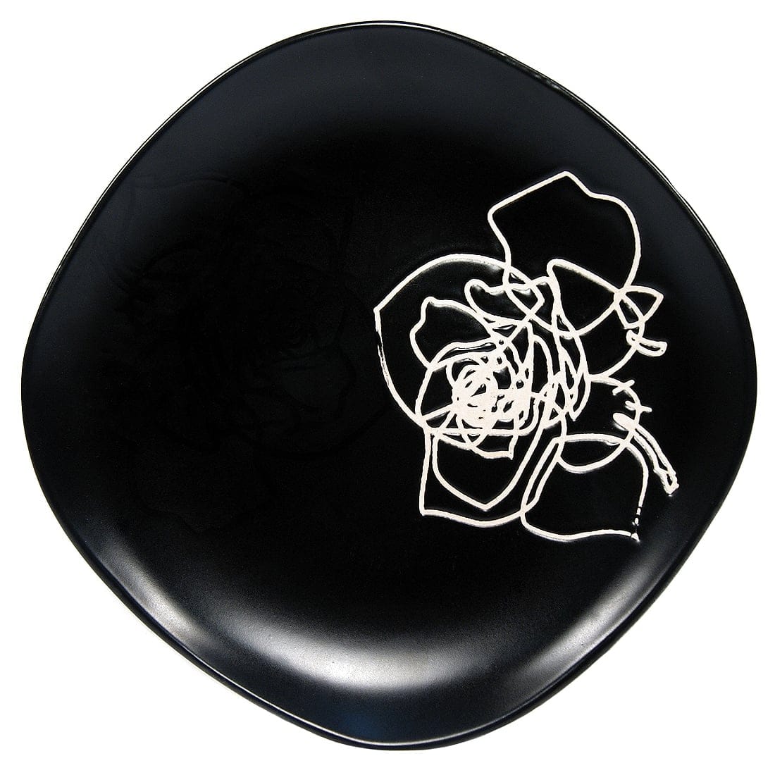 Тарелка десертная Black rose, 20 см, Керамика, China Pearl, Китай
