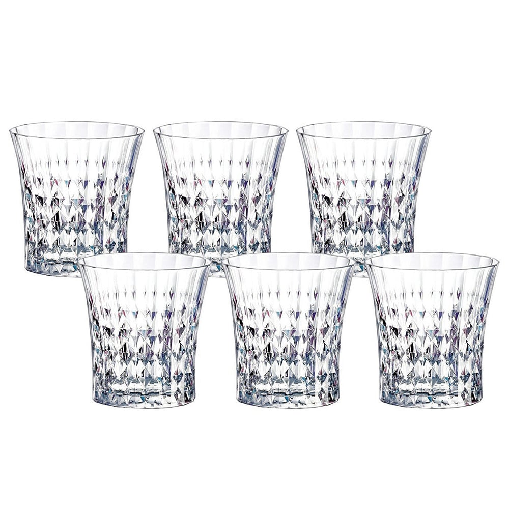 Набор стаканов Lady Diamond 270, 6 шт, 270 мл, 9 см, 9,5 см, Хрустальное стекло, Cristal d`Arques, Франция, Lady Diamond