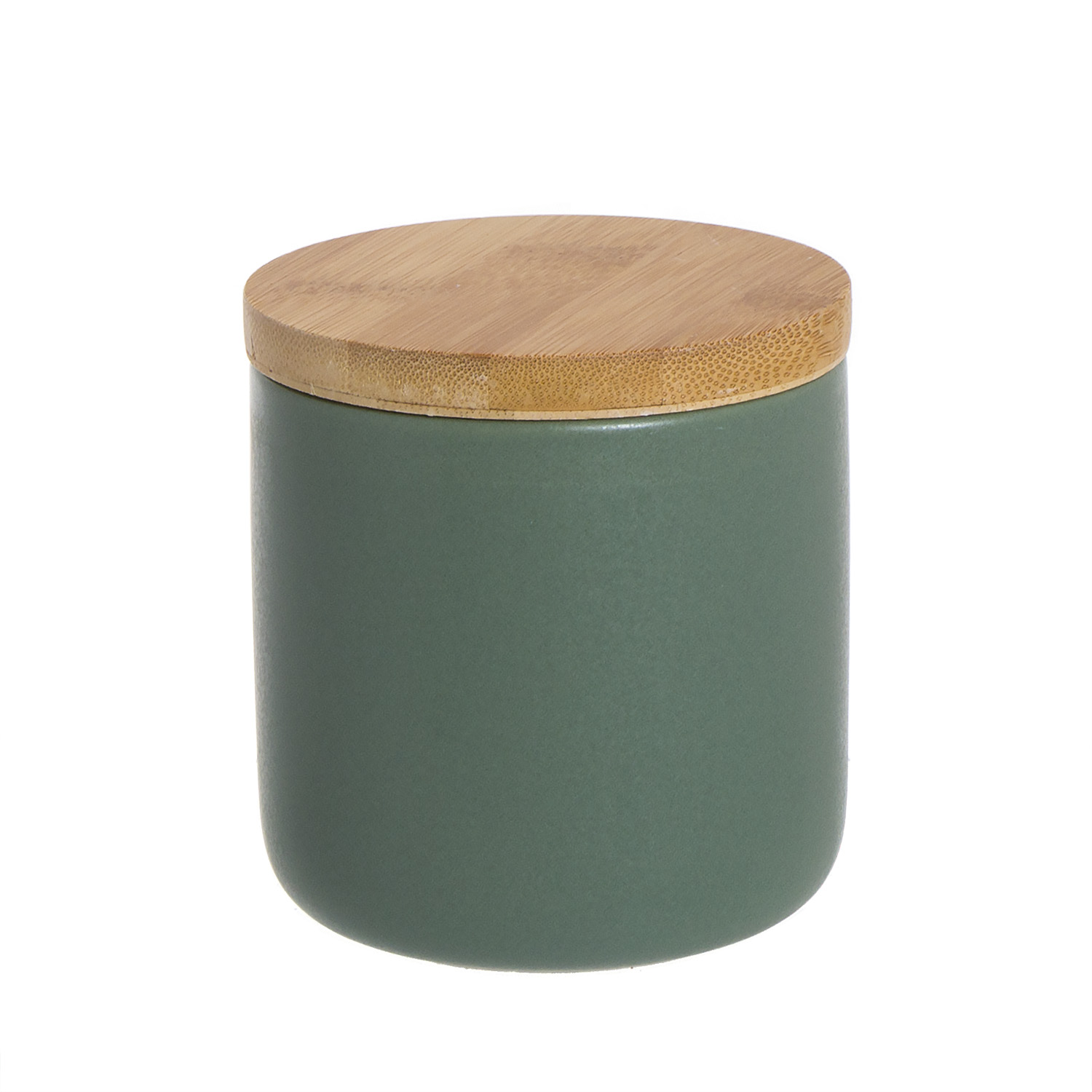 Стакан для ватных дисков Oscuro green, 8 см, 9 см, Дерево, Керамика, Dcasa, Испания