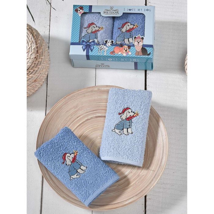 Набор полотенец Blue dogs, 30x50 см, Хлопок, Deco, Россия Набор полотенец Blue dogs, 30x50 см, Хлопок, Deco, Россия