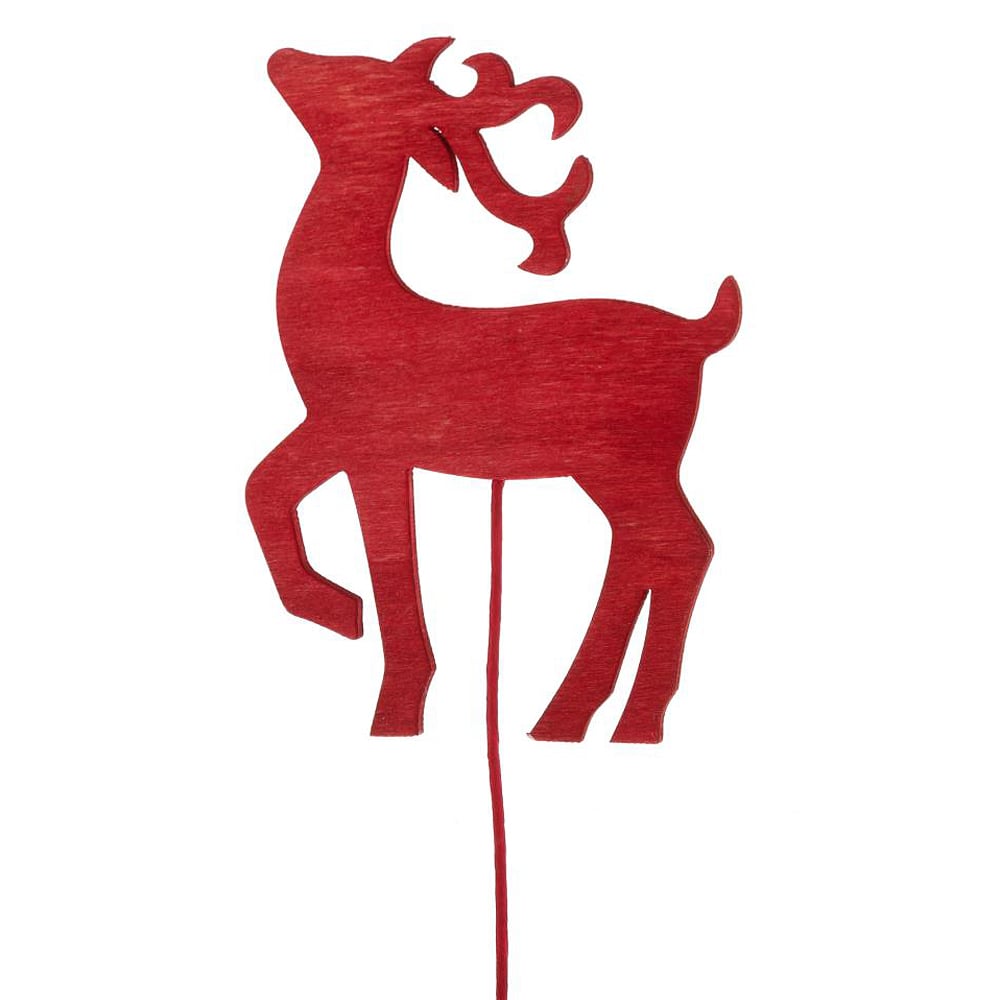Новогодний топпер Red Deer, 28 см, Дерево, Deco