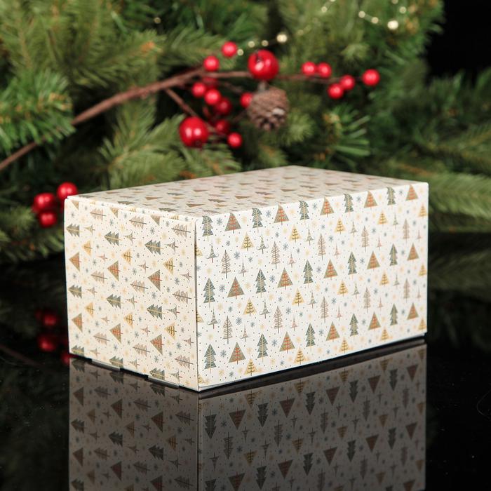 Подарочная коробка New Year Tree, 16х10 см, 8 см, Картон, Deco, Китай