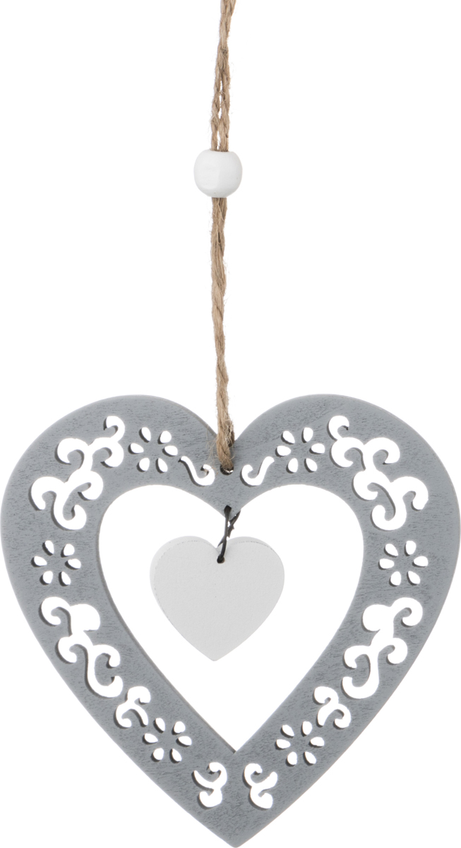   Cuore grigio, 10 , , Deco, 