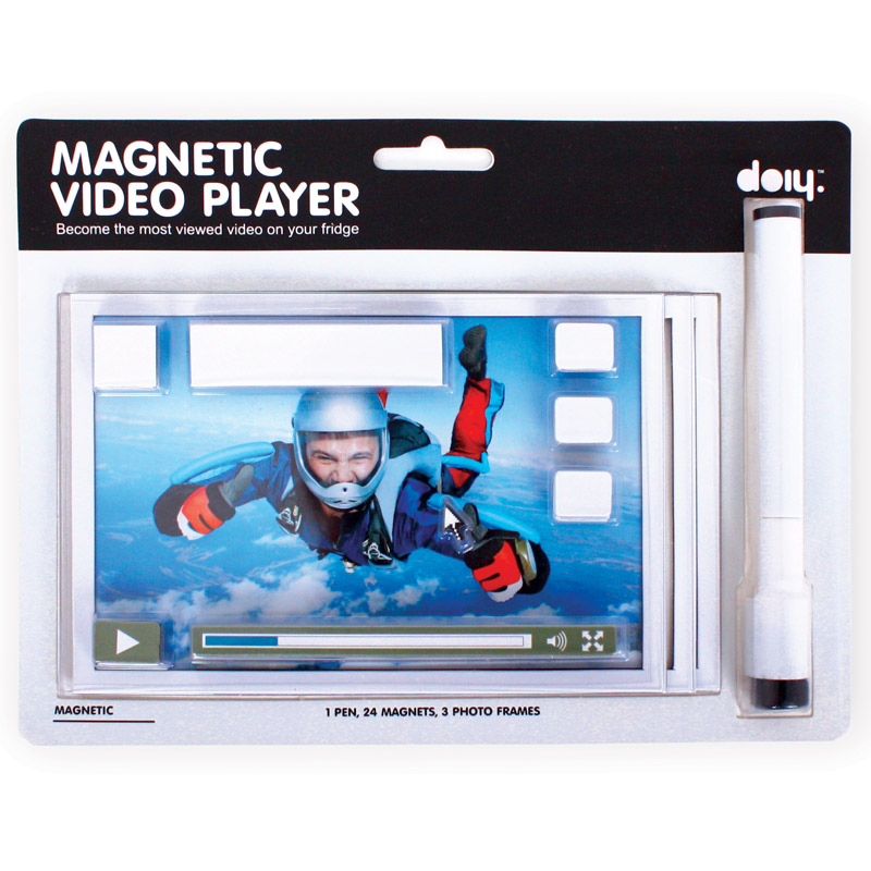 Набор магнитов Video player, 17х22 см, Магнит, Doiy, Испания