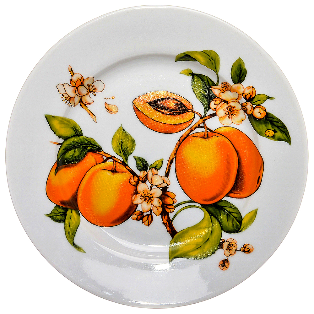 Набор десертных тарелок Apricots, 6 шт., 20 см, Фарфор, Дулевский фарфор, Apricots