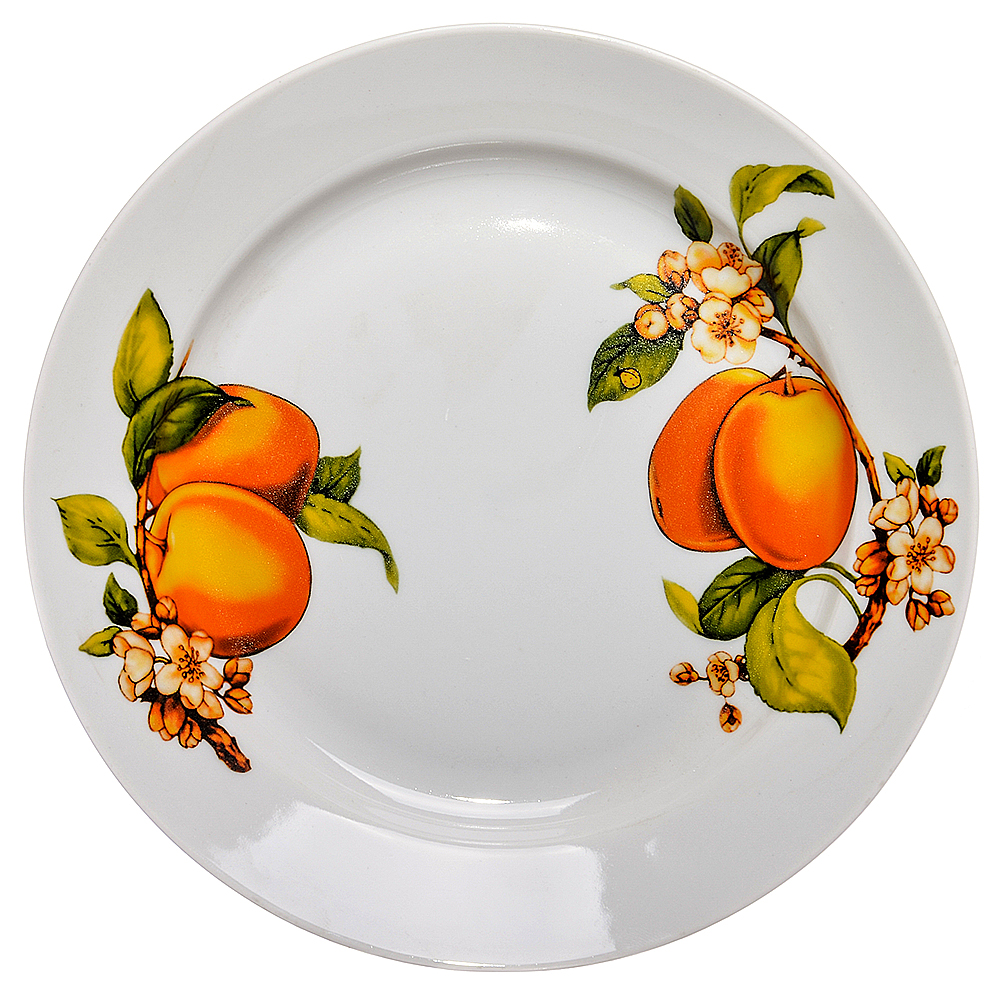 Набор обеденных тарелок Apricots, 6 шт., 24 см, Фарфор, Дулевский фарфор, Apricots