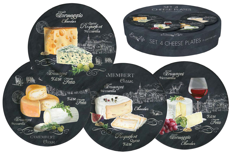 Набор блюд для сыра World of Cheese, 19 см, Фарфор, Easy Life (R2S), Италия