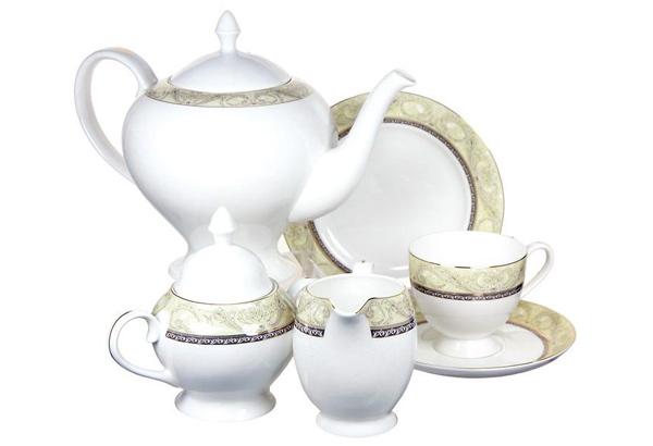 Чайный сервиз Romantic, 6 персон, Фарфор, Emerald, Китай