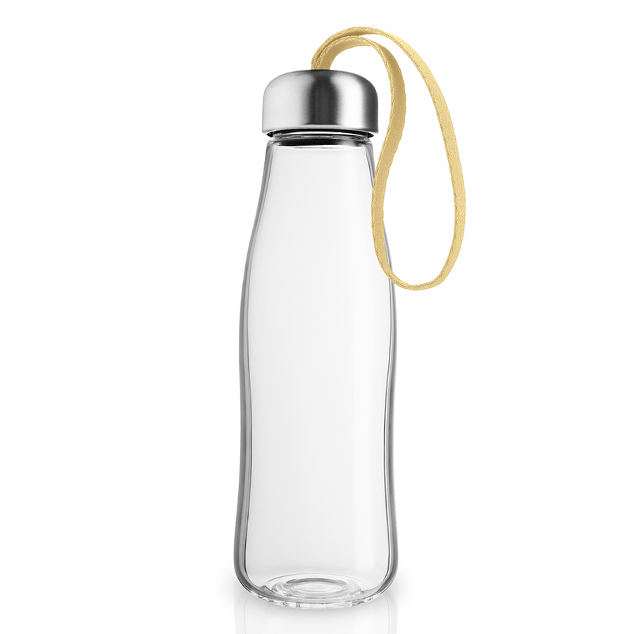 Бутылка для воды Сase glass yellow, 500 мл, 7 см, 22 см, Нерж. сталь, Стекло, Eva Solo, Дания