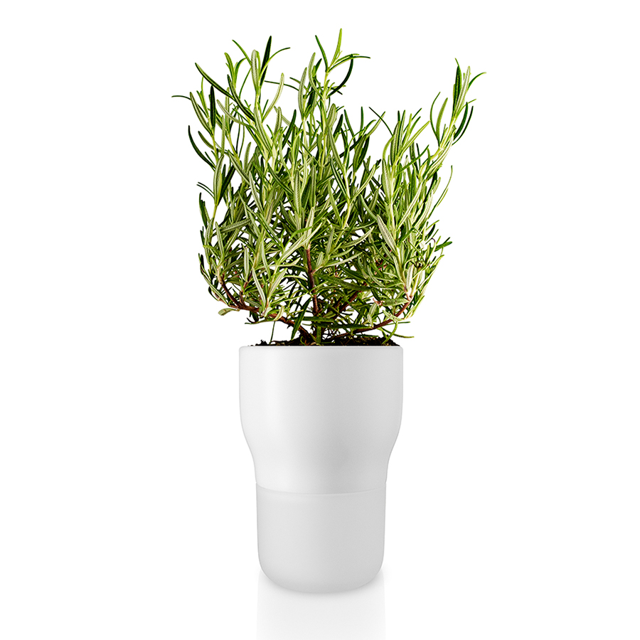 Горшок для растений автополивом Plant white, 12 см, 16 см, Стекло, Керамика, Нейлон, Eva Solo, Дания