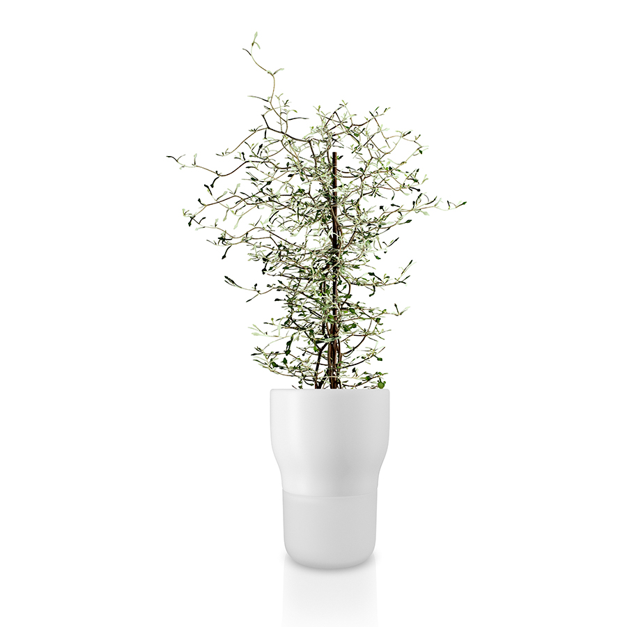 Горшок для растений автополивом Plant white, 13 см, 19 см, Стекло, Керамика, Нейлон, Eva Solo, Дания