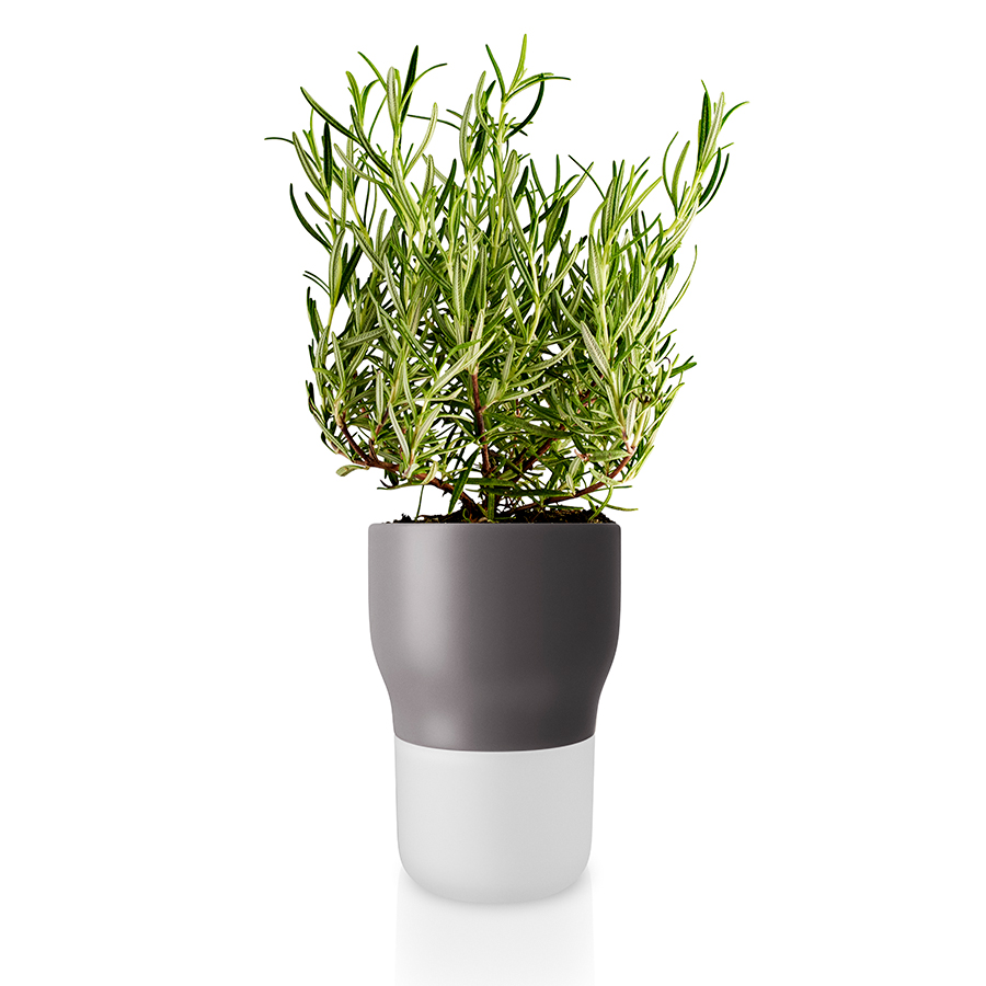 Горшок для растений с автополивом Plant grey, 12 см, 16 см, Стекло, Керамика, Нейлон, Eva Solo, Дания