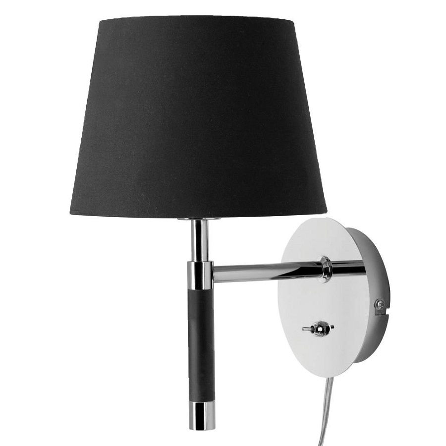 Лампа настенная Venice Black, 13,5 см, 18 см, Металл, Frandsen, Дания