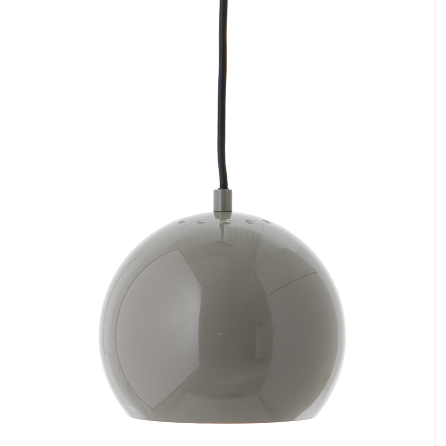 Люстра Ball Dark Gray Gloss black 18, 18 см, 16 см, Металл, Frandsen, Дания, Ball